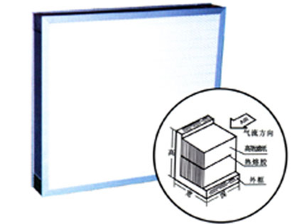 无隔板高效空气过滤器